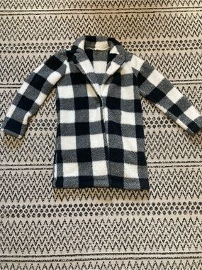 Black & White Buffalo Check Fleece
